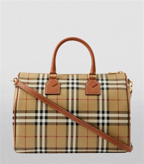 burberry check bowling bag.